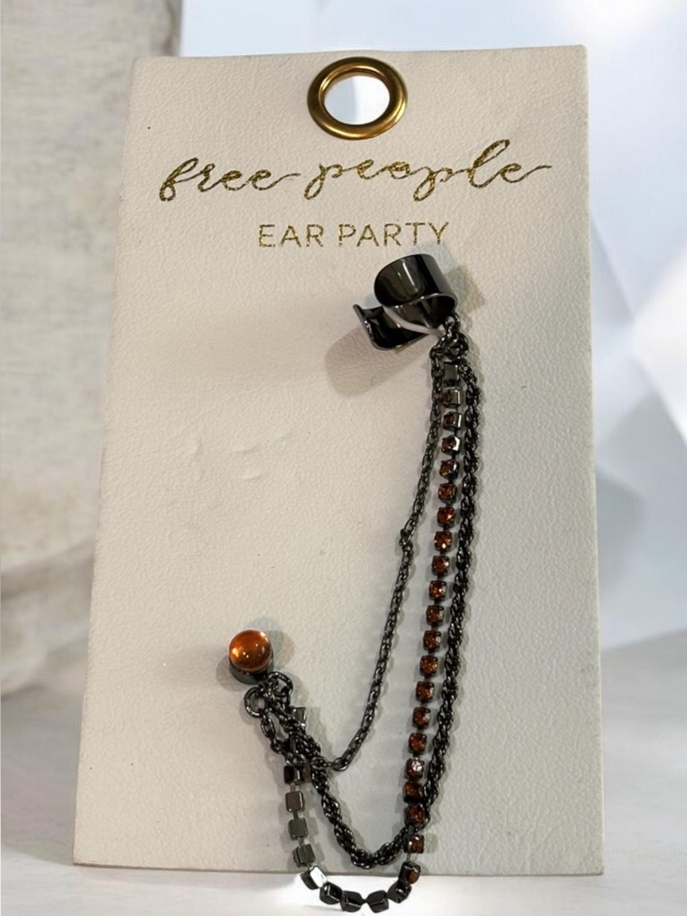 Free People Party Party Ear Chain Cuff NWT